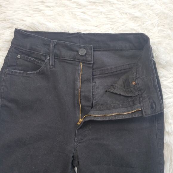 Mother Stunner Zip Ankle Step Fray Black 26 / 2 - Picture 4 of 11